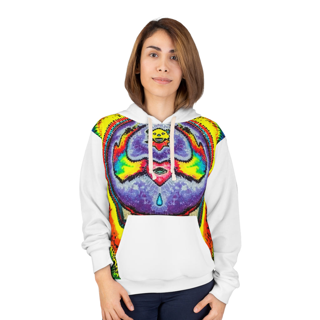 Stealie Skull Bear Heart Tie-Dye AOP Hoodie | JamminOn