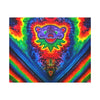 Purple Jerry Bear Chevron Tie-Dye Canvas Print | JamminOn