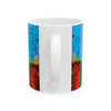 Buffalo Skull Tie-Dye Ceramic Mug | JamminOn