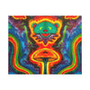Bear and Mushroom Tie-Dye Canvas Print | JamminOn