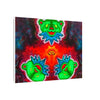 Triple Dancing Bears Tie-Dye Canvas Print | JamminOn