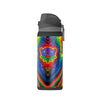 32oz Insulated Water Bottle — Rainbow Tie-Dye Bear Design