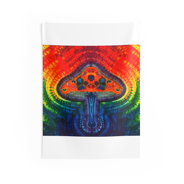 Psychedelic Mushroom Mandala Tie-Dye Wall Tapestry | JamminOn