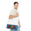 Cosmic Bear Hearts Psychedelic Tie-Dye Tote Bag | JamminOn