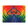 Psychedelic Mushroom Mandala Tie-Dye Canvas Print | JamminOn