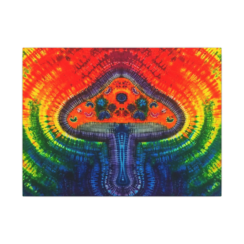 Psychedelic Mushroom Mandala Tie-Dye Canvas Print | JamminOn