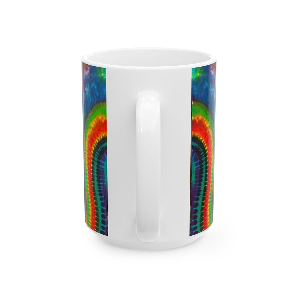 Bear and Mushroom Tie-Dye Ceramic Mug | JamminOn