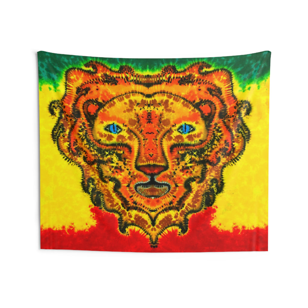 Rasta Lion Tie-Dye Wall Tapestry | JamminOn