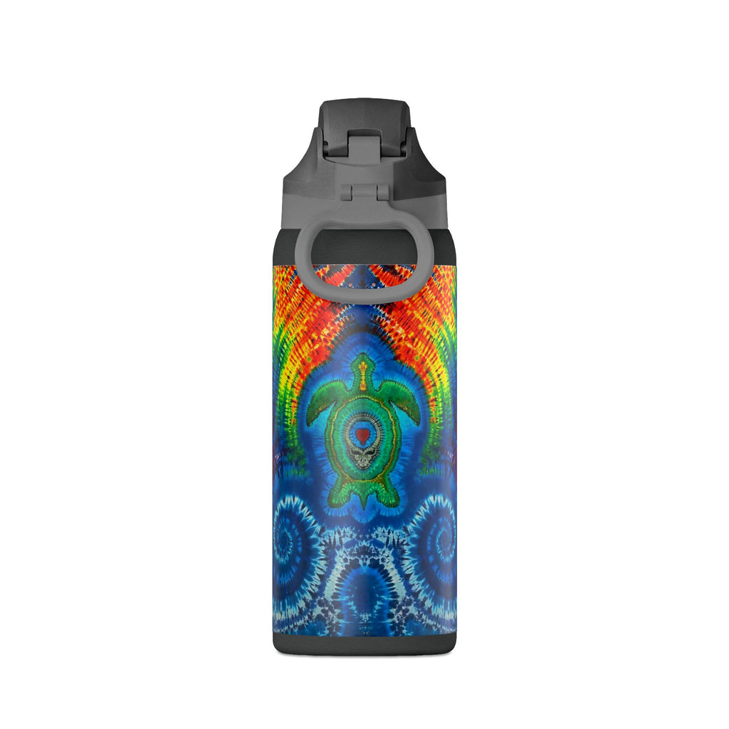 Honu the Hawaiian sea turtle insulated 32 oz Water Bottle — Vibrant Turtle Tie-Dye 32oz