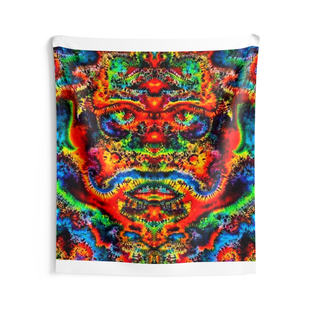 Abstract Mirror Mandala Tie-Dye Wall Tapestry | JamminOn