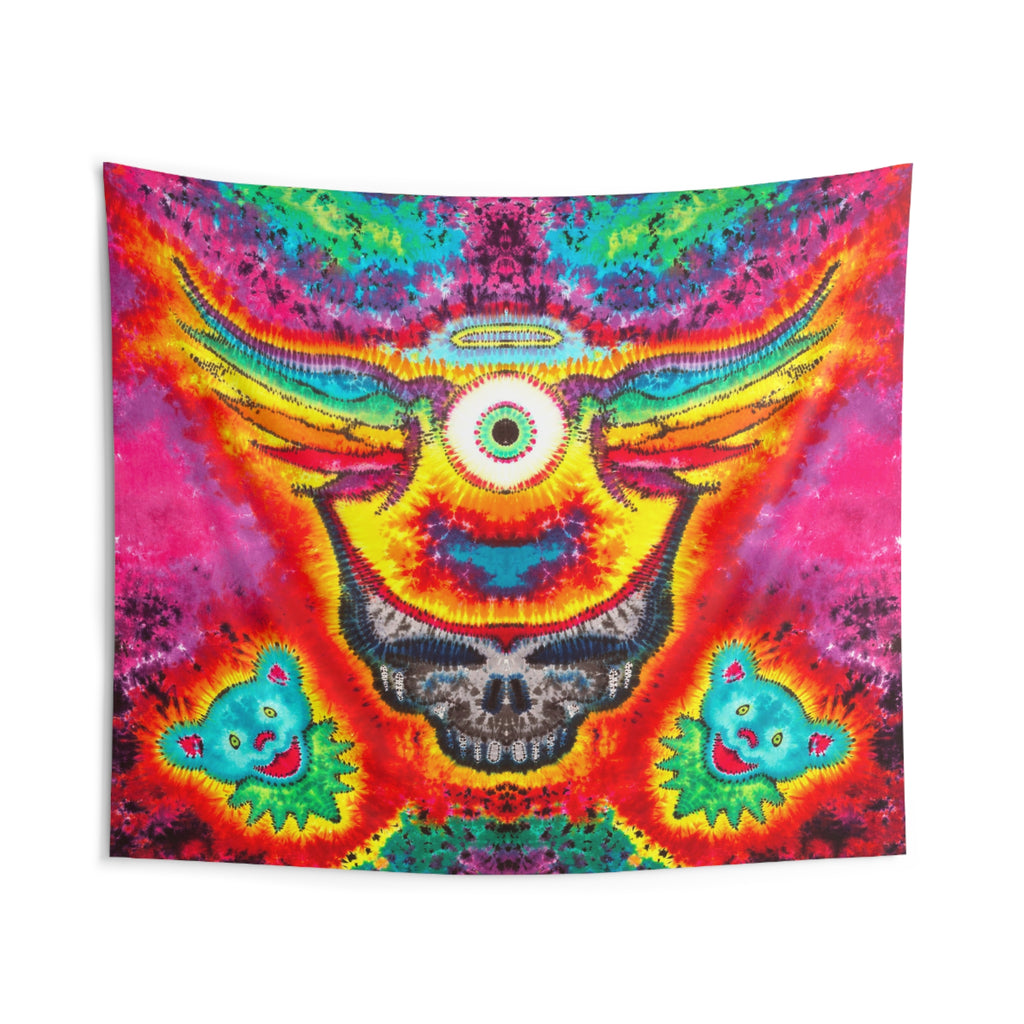 Cosmic Third Eye Stealie Tie-Dye Tapestry | JamminOn