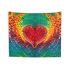 Rainbow Heart Tapestry