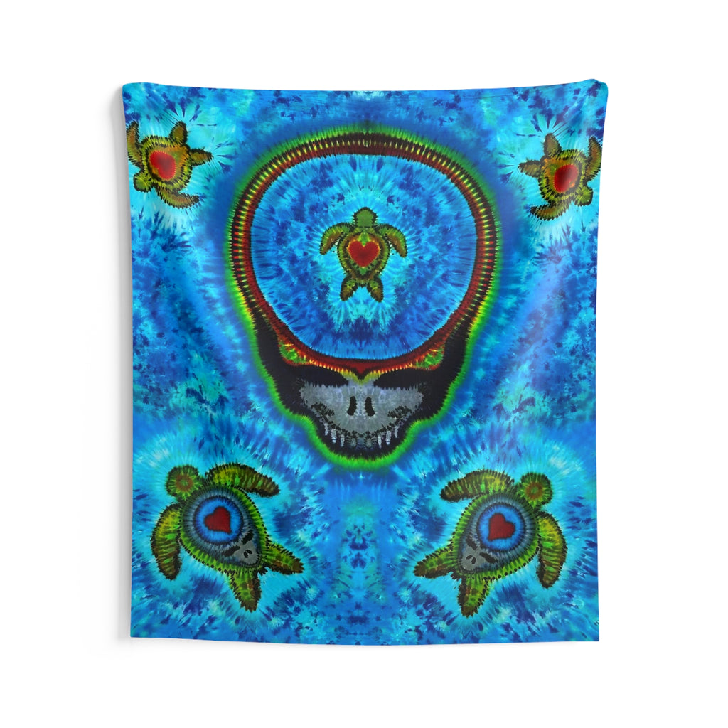 Peace Sign Fire Tie-Dye Wall Tapestry | JamminOn