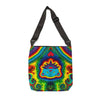 Teal Bear Rainbow Fans Tie-Dye Tote Bag | JamminOn