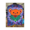 Orange Bear Radial Tie-Dye Wall Art Canvas Print | JamminOn