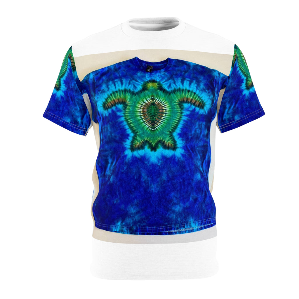 Blue Ocean Sea Turtle Tie-Dye AOP Shirt - JamminOn