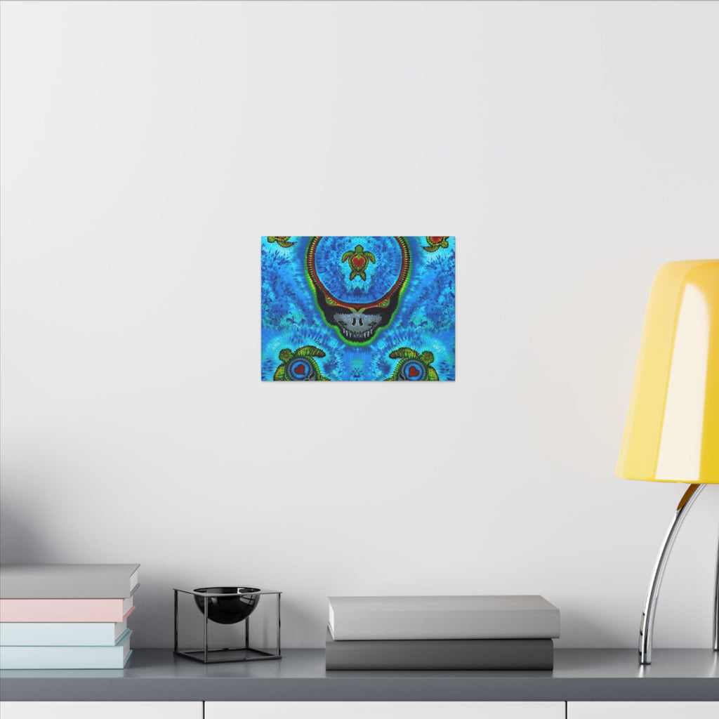 Stealie Turtle Mandala Tie-Dye Canvas Print | JamminOn
