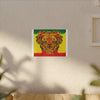 Rasta Lion Tie-Dye Canvas Print | JamminOn