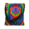 Purple Bear Chevron Tie-Dye Tote Bag | JamminOn
