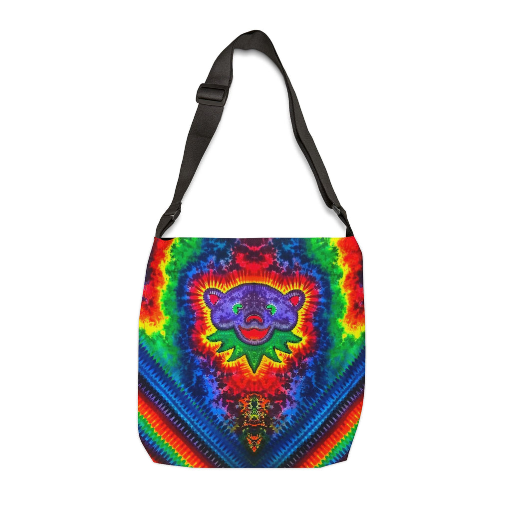 Purple Bear Chevron Tie-Dye Tote Bag | JamminOn
