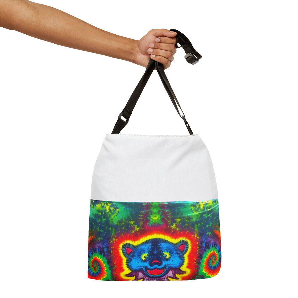Blue Bear Heart Tie-Dye Tote Bag | JamminOn
