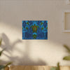 Sea Turtle Family Tie-Dye Canvas Print | JamminOn
