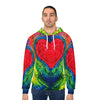 Rainbow Heart Tie-Dye AOP Hoodie | JamminOn