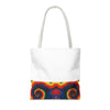 Dancing Bear Rainbow Hearts Psychedelic Tie-Dye Tote Bag | JamminOn