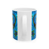 Peace Sign Fire Tie-Dye Ceramic Mug | JamminOn