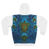 Sea Turtle Family Mandala Tie-Dye AOP Hoodie | JamminOn