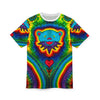 Teal Bear Rainbow Fans Tie-Dye AOP Shirt | JamminOn