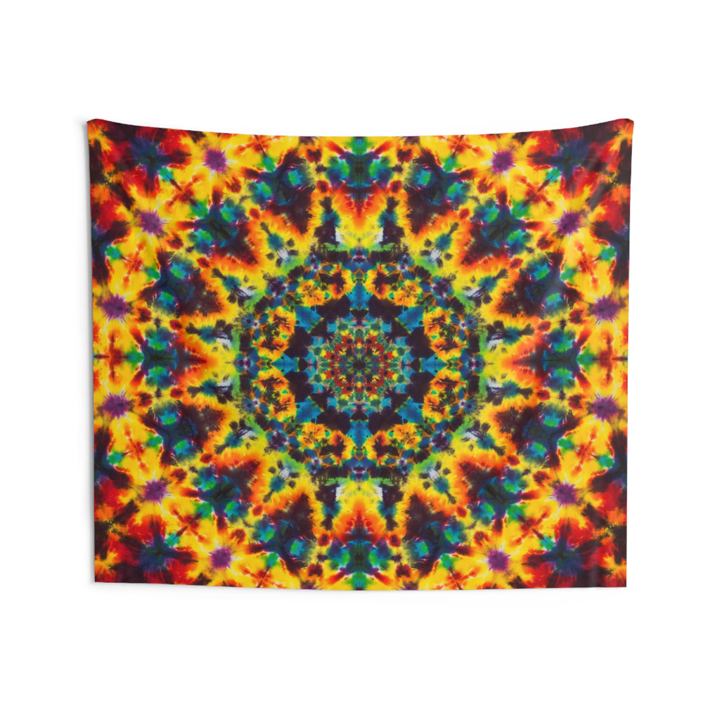 Lions Mane Fire Mandala Tie-Dye Tapestry | JamminOn