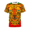 Rasta Lion Tie-Dye AOP Shirt | JamminOn