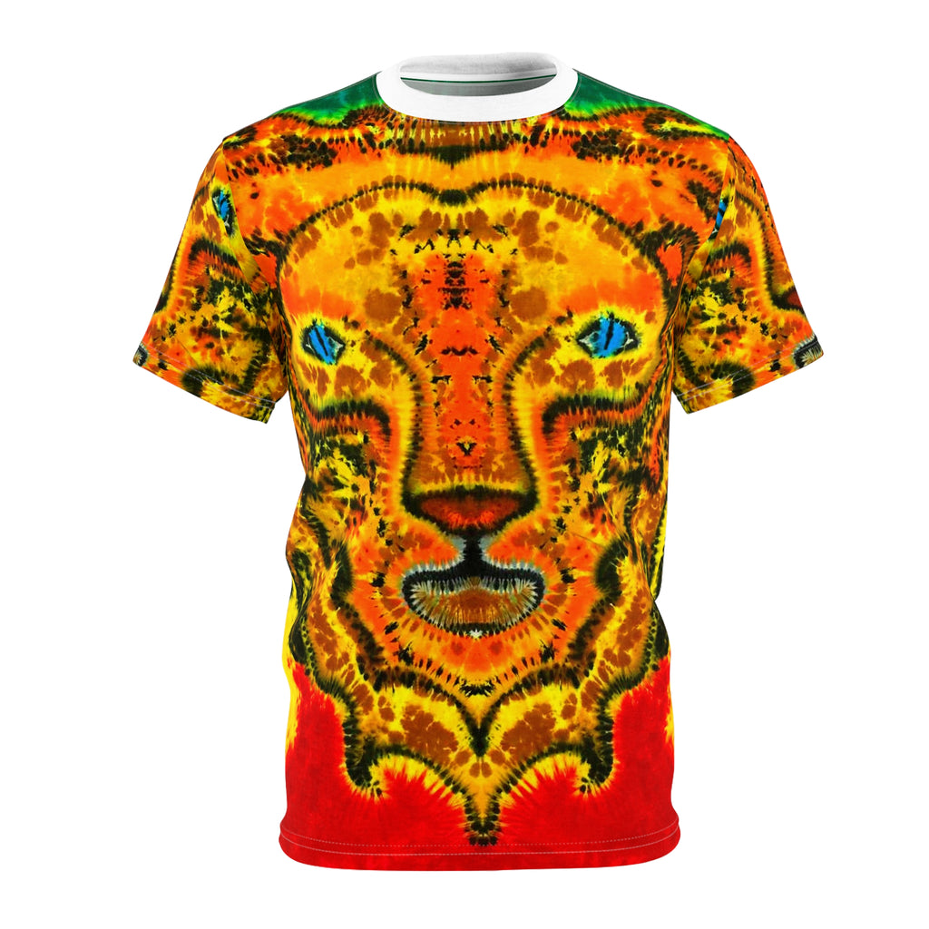 Rasta Lion Tie-Dye AOP Shirt | JamminOn