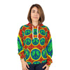 Peace Sign Fire Tie-Dye AOP Hoodie | JamminOn