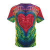 Rainbow Heart Mandala Tie-Dye AOP Shirt - JamminOn