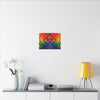 Psychedelic Mushroom Mandala Tie-Dye Canvas Print | JamminOn