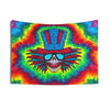 Top Hat Skull Starburst Tie-Dye Tapestry | JamminOn