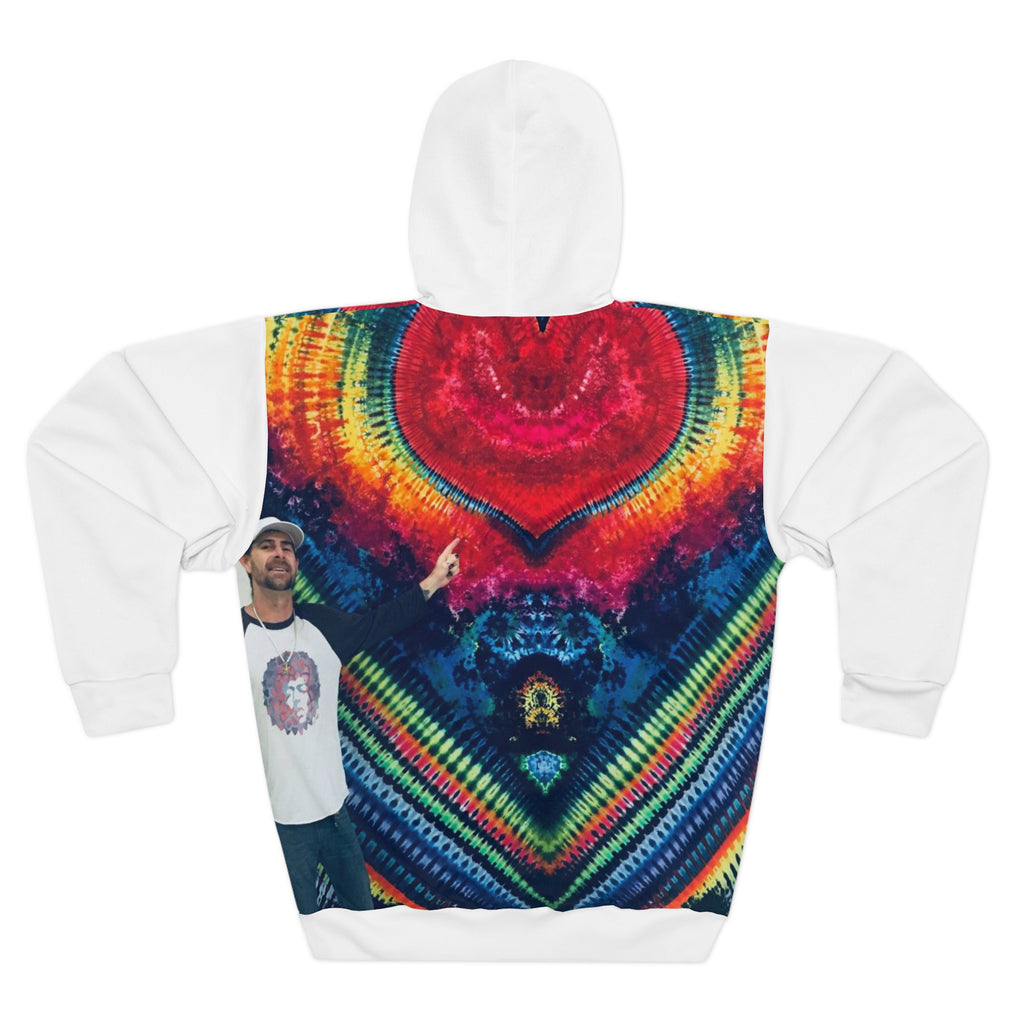 Rainbow Heart Tie-Dye AOP Hoodie | JamminOn