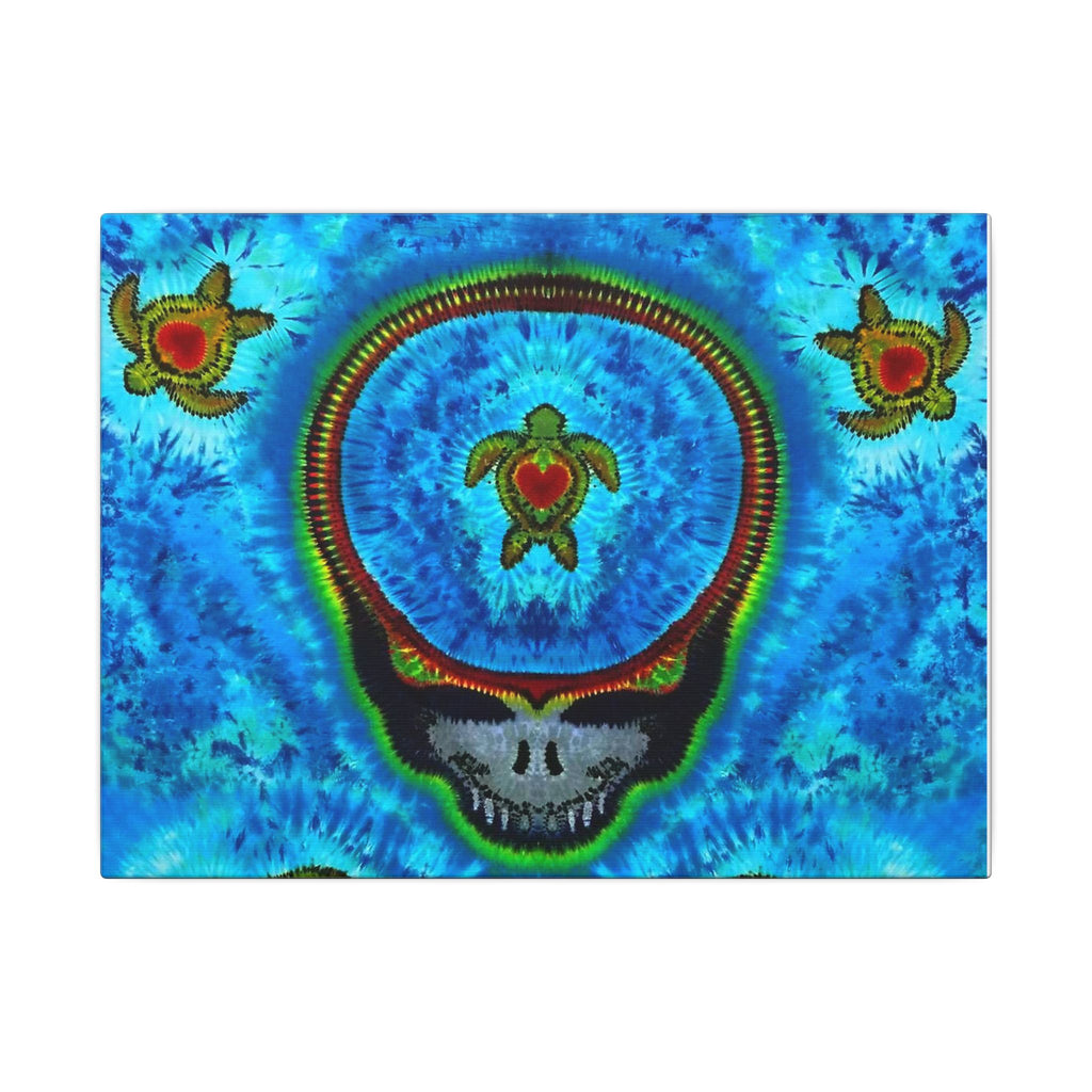 Stealie Turtle Mandala Tie-Dye Canvas Print | JamminOn