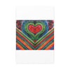 Chevron Rainbow Heart Tie-Dye Wall Art Canvas Print | JamminOn