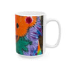 Orange Bear Radial Psychedelic Tie-Dye Coffee Mug | JamminOn