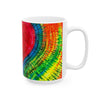 Rainbow Heart Tie-Dye Ceramic Mug | JamminOn