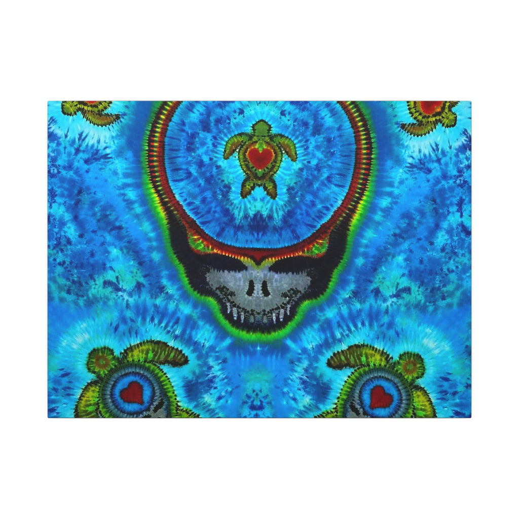 Stealie Turtle Mandala Tie-Dye Canvas Print | JamminOn