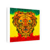 Rasta Lion Tie-Dye Canvas Print | JamminOn