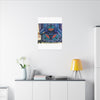 Cosmic Bear Mandala Tie-Dye Wall Art Canvas Print | JamminOn