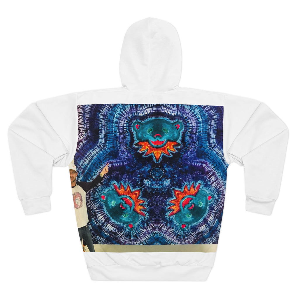 Cosmic Bear Mandala Tie-Dye AOP Hoodie | JamminOn