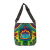 Teal Bear Rainbow Fans Tie-Dye Tote Bag | JamminOn