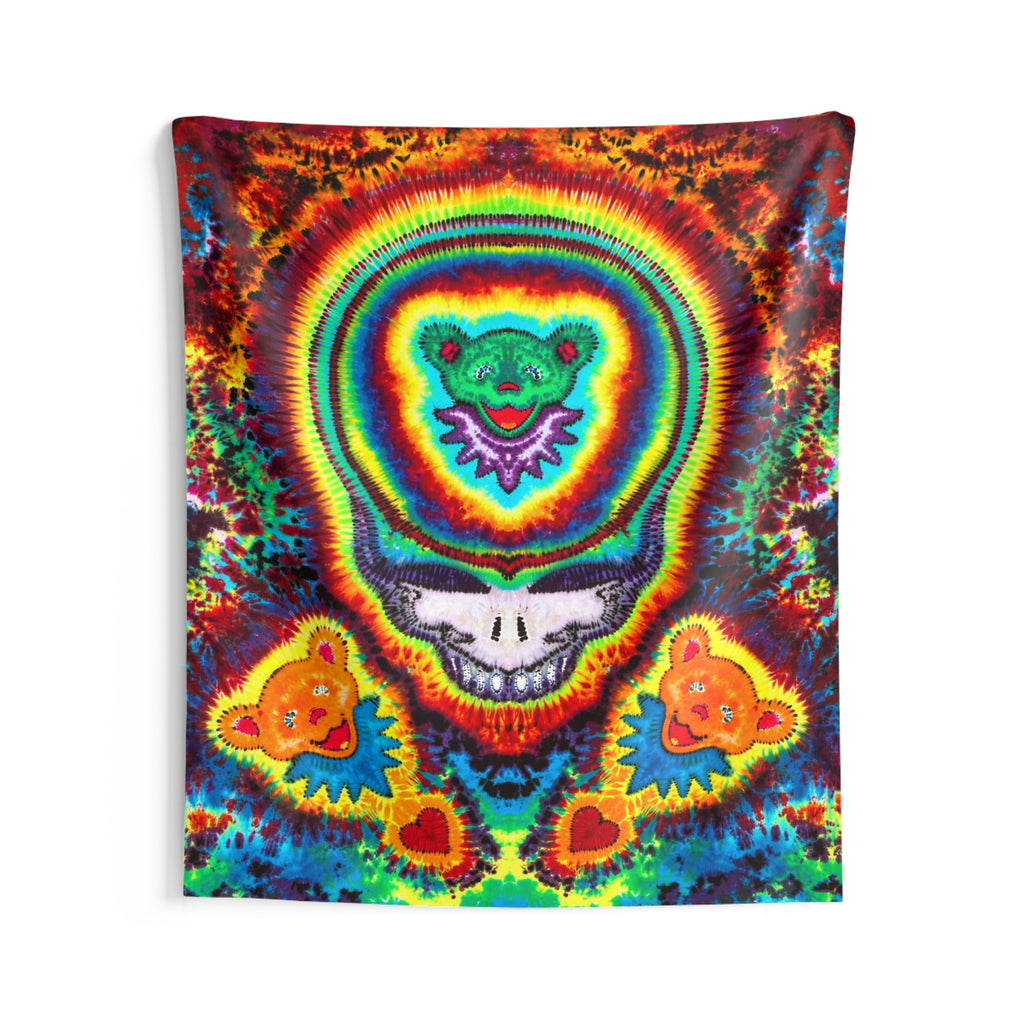 Jeremy's Bears Tie-Dye Wall Tapestry | JamminOn
