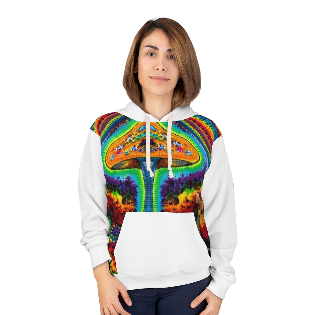 Psychedelic Mushroom Spiral Tie-Dye AOP Hoodie | JamminOn